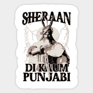 Descendant of warriors punjabi Sticker